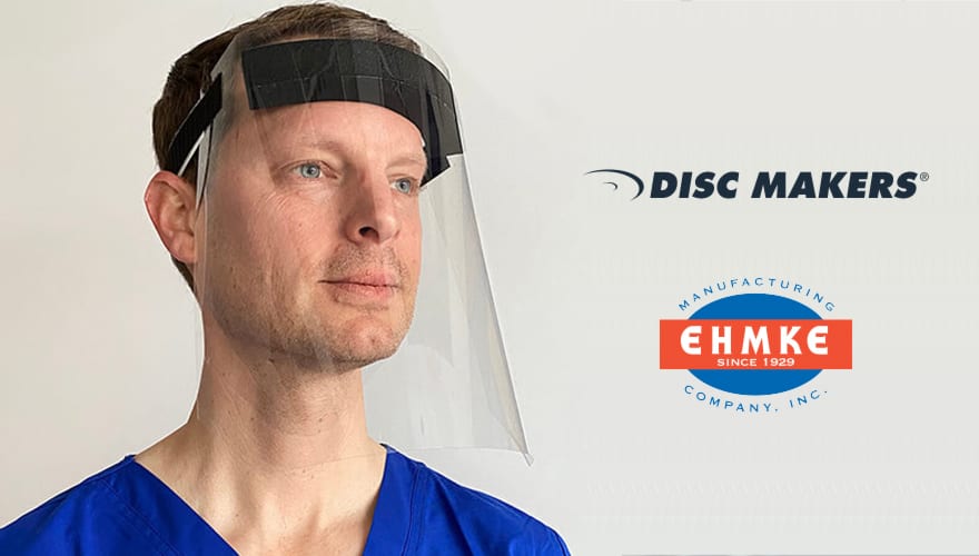Ehmke Manufacturing and DISC Makers converted their operations to begin manufacturing PPE face shields.